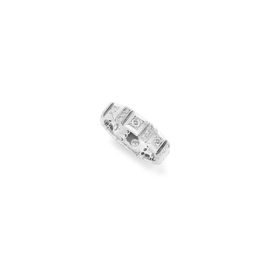 Platinum and diamond eternity ring