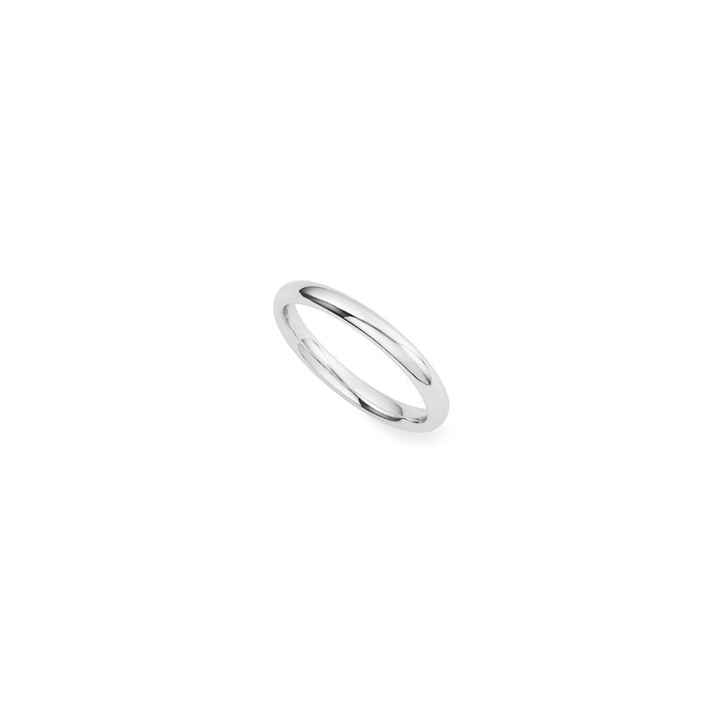 18k white gold wire ring